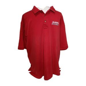 Antigua University Of Alabama Crimson Tide Logo Mens Short Sleeve Polo Red XXL